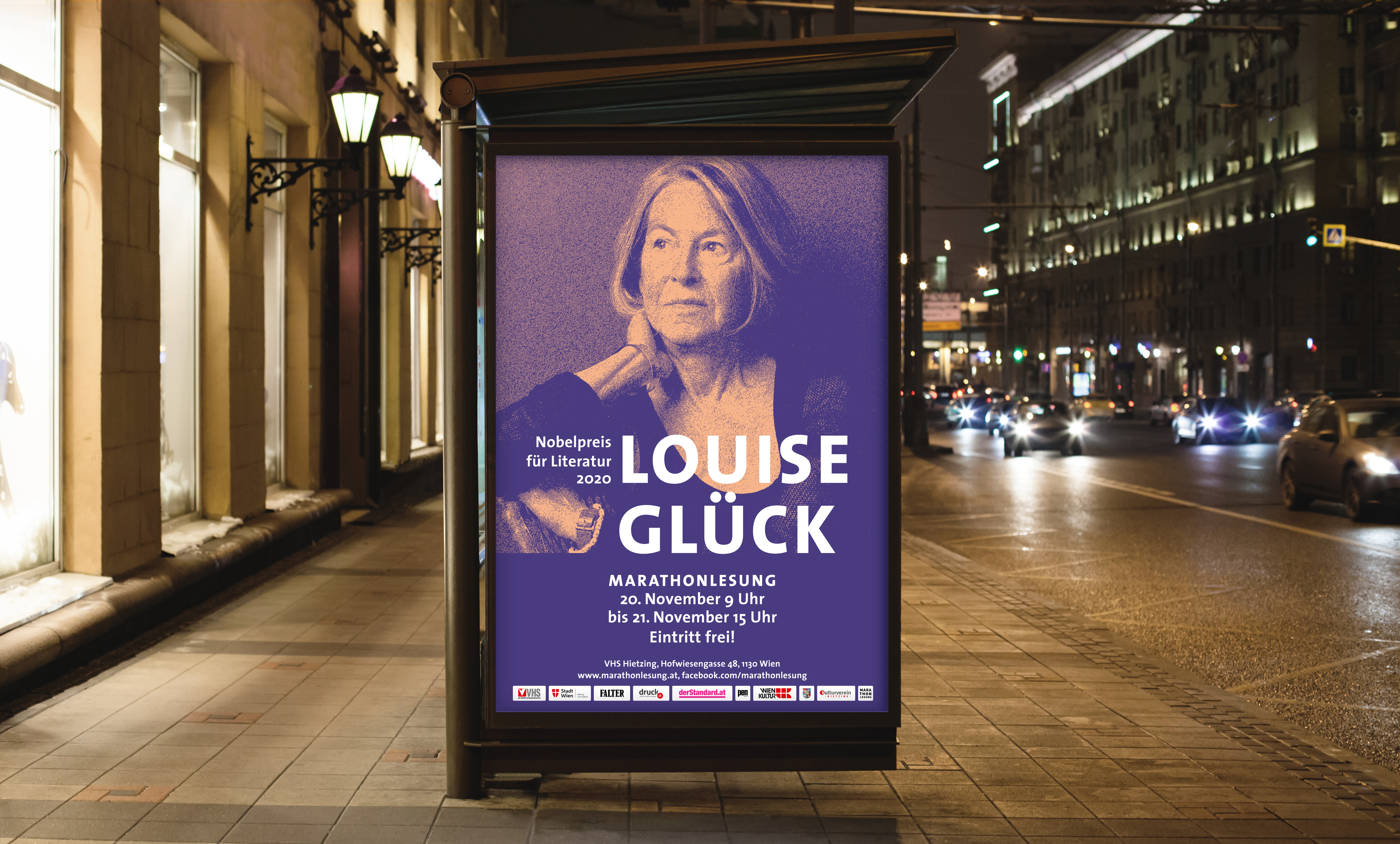 Marathonlesung, Design Elisabeth Wallner