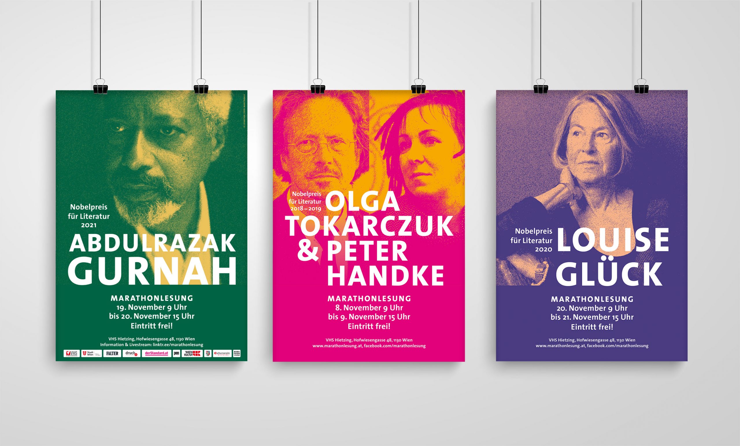 Marathonlesungen, Design Elisabeth Wallner